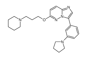 6-(3-piperidin-1-yl-propoxy)-3-(3-pyrrolidin-1-yl-phenyl)-imidazo[1,2-b]pyridazine Structure