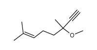 2,6-Dimethyl-6-methoxy-oct-2-en-7-in结构式