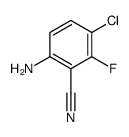 6-氨基-3-氯-2-氟苯甲腈结构式