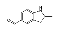 1-(2-methyl-indolin-5-yl)-ethanone结构式