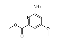 methyl 6-amino-4-methoxypicolinate结构式
