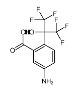 5-amino-2-(1,1,1,3,3,3-hexafluoro-2-hydroxypropan-2-yl)benzoic acid结构式