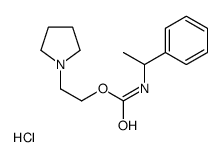 Carbamic acid, (1-phenylethyl)-, 2-(pyrrolidinyl)ethyl ester, hydrochl oride结构式