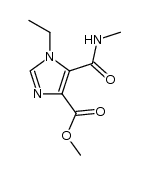 1-Ethyl-4-methoxycarbonyl-5-methylcarbamoylimidazole Structure