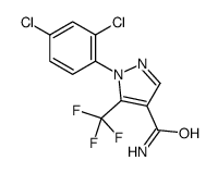 1-(2,4-dichlorophenyl)-5-(trifluoromethyl)pyrazole-4-carboxamide结构式