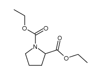 diethyl pyrrolidin-1,2-dicarboxylate结构式