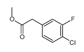 methyl 2-(4-chloro-3-fluorophenyl)acetate structure