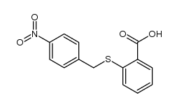 2-(4-nitro-benzylsulfanyl)-benzoic acid Structure