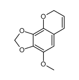 4-methoxy-8H-[1,3]dioxolo[4,5-h]chromene结构式