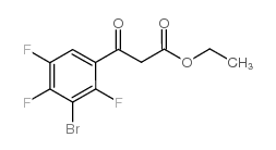 Ethyl 3-bromo-2,4,5-trifluorobenzoylacetate structure