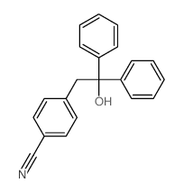 Benzonitrile,4-(2-hydroxy-2,2-diphenylethyl)-结构式