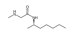 (R)-N-(heptan-2-yl)-2-(methylamino)acetamide结构式