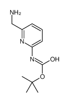 tert-butyl N-[6-(aminomethyl)pyridin-2-yl]carbamate Structure