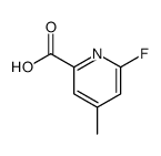 6-fluoro-4-methylpyridine-2-carboxylic acid结构式