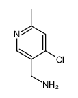 (4-chloro-6-methylpyridin-3-yl)methanamine Structure