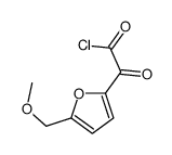 2-Furanacetyl chloride, 5-(methoxymethyl)-alpha-oxo- (9CI) Structure