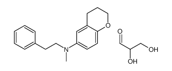 2,3-dihydroxypropanal,N-methyl-N-(2-phenylethyl)-3,4-dihydro-2H-chromen-6-amine Structure