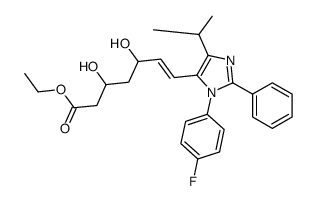 ETHYL (4-FLUOROPHENYL-ISOPROPYL-2-PHENYL-IMIDAZOL-5-YL)DIHYDROXY-6-HEPTENOAT98结构式