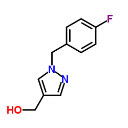 [1-(4-Fluorobenzyl)-1H-pyrazol-4-yl]methanol Structure