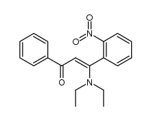 β-diethylamino-2-nitro-chalcone结构式