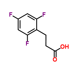 3-(2,4,6-Trifluorophenyl)propanoic acid结构式