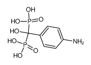 [(4-Aminophenyl)hydroxymethylene]bisphosphonic acid结构式