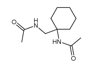 1-acetylamino-1-(acetylamino-methyl)-cyclohexane Structure