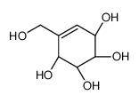 (1S,2S,3S,4R)-5-(hydroxymethyl)cyclohex-5-ene-1,2,3,4-tetrol结构式