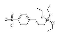 4-(3-triethoxysilylpropyl)benzenesulfonyl chloride Structure