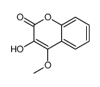 3-hydroxy-4-methoxychromen-2-one Structure