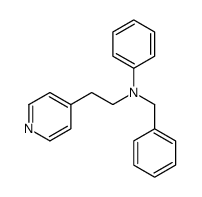 N-benzyl-N-(2-pyridin-4-ylethyl)aniline Structure