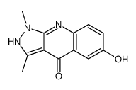 6-hydroxy-1,3-dimethyl-2H-pyrazolo[3,4-b]quinolin-4-one结构式