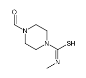 1-Piperazinecarbothioamide,4-formyl-N-methyl-(9CI) structure