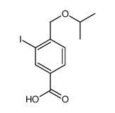 3-碘-4-(异丙氧基甲基)苯甲酸结构式