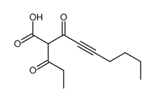 3-oxo-2-propanoylnon-4-ynoic acid Structure