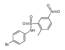 N-(4-bromophenyl)-2-methyl-5-nitrobenzenesulfonamide Structure
