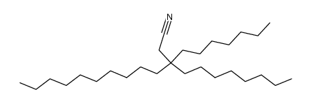 3-heptyl-3-octyl-tridecanenitrile Structure