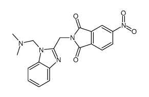 2-[[1-[(dimethylamino)methyl]benzimidazol-2-yl]methyl]-5-nitroisoindole-1,3-dione Structure