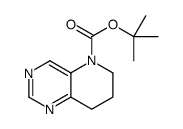 7,8-Dihydro-6H-pyrido[3,2-d]pyrimidine-5-carboxylic acid tert-butyl ester Structure