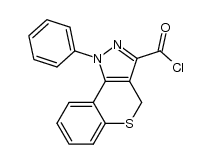 1,4-dihydro-1-phenyl-[1]-benzothiopyrano[4,3-c]pyrazole-3-carbonyl chloride Structure