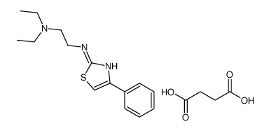 butanedioic acid,N',N'-diethyl-N-(4-phenyl-1,3-thiazol-2-yl)ethane-1,2-diamine结构式