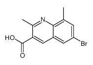 6-bromo-2,8-dimethylquinoline-3-carboxylic acid Structure