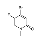 4-溴-5-氟-1-甲基吡啶-2(1H)-酮结构式