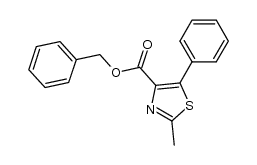 benzyl 2-methyl-5-phenylthiazole-4-carboxylate结构式