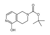 3,4,5,6-Tetrahydro-5-oxo-2,6-naphthyridine-2(1H)-carboxylic acid tert-butyl ester结构式