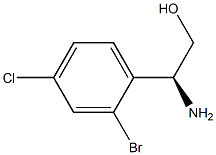 (2S)-2-AMINO-2-(2-BROMO-4-CHLOROPHENYL)ETHAN-1-OL结构式