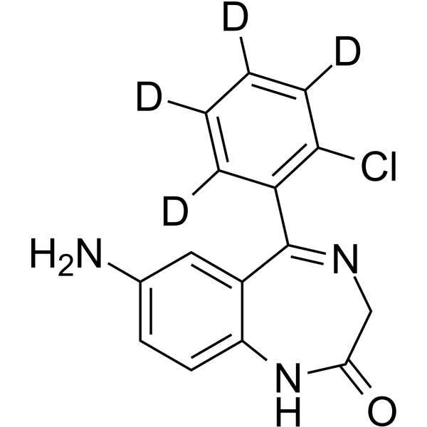 7-Aminoclonazepam-d4 Structure