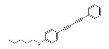 1-(pentyloxy)-4-(4-phenylbuta-1,3-diynyl)benzene结构式