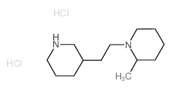 2-Methyl-1-[2-(3-piperidinyl)ethyl]piperidine dihydrochloride结构式