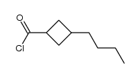 Cyclobutanecarbonyl chloride, 3-butyl- (9CI)结构式